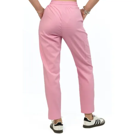 Spodnie medyczne MEDI TEDDY - VELVERDA VITAL PINK